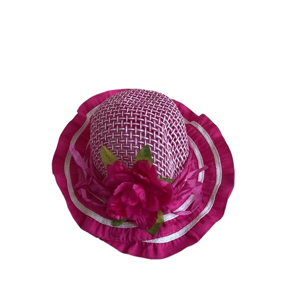 Girls pink sun hat - Picture 2 of 5
